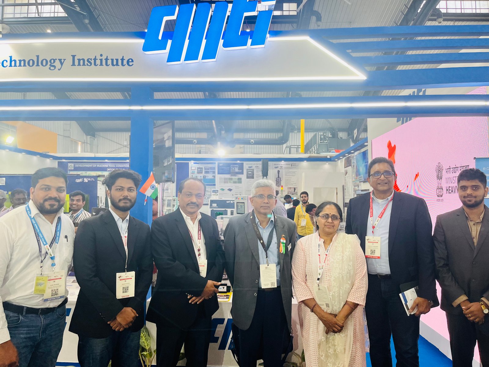 With the Panel of Judges at CMTI Exhibition